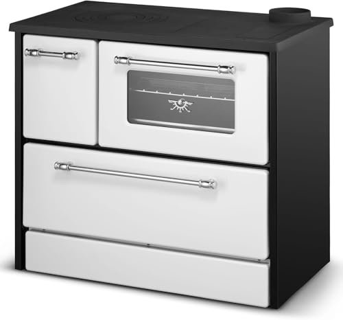 Cucina A Legna Stufa 9 Kw Bianca Beatrice L87xP51xH79 Ecodesign