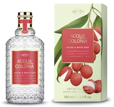 4711 Acqua Colonia® Lychee & White Mint Eau de Cologne Natural Spray 100ml | 4711 Acqua Colonia® Lychee & White Mint Eau de Cologne – Aktivierender Unisex-Duft mit frischer Minze und fruchtiger Lychee.