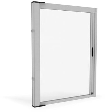 DOMO WEB SHOP - Zanzariera Laterale per Porta Finestra | Protezione Efficace | Installazione Facile | Roll Side 32 + Frizione, Rullo 3.2, Bianco Ral 9010, L150 x H250 cm