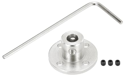QUARKZMAN 2pz 5mm Flange di Accoppiamento Connettore Albero Rigido Modello Accoppiatore Accessorio per Albero con Mini Chiave Esagonale e Vite Fissaggio per Motori Modello RC