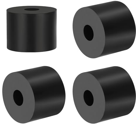 PATIKIL Entretoise en Caoutchouc Polyvalente, 4 Pièces 12mm ID X 40 OD X 30mm T Rondelles D'Isolation Anti-Vibrations en Néoprène pour Boulons Hvac Accessoires de Voiture