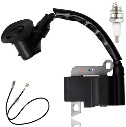 ZAMDOE 1130 400 1308 Zündspule für Stihl MS170 2-Mix MS180 2-Mix-Kettensägen für Rasenmäher-Motorteile. Ersetzen Sie 1130-400-1310 durch die Zündkerze L7T.