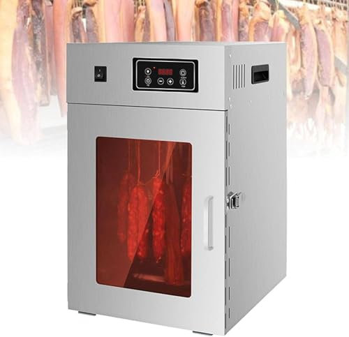 ZIXIAOS Essiccatore per Carne, Essiccatore per Alimenti Commerciale, Termostato Regolabile 30-90°c, Timer 24 Ore, Cottura Tridimensionale, per Salsiccia, Pancetta, Pollo, Anatra, Pesce, Manzo
