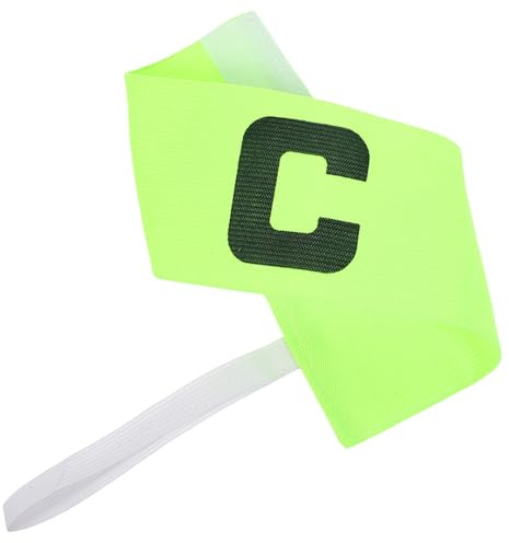 iplusmile Verstellbare Kapitänsbinde Fußball Armband Aus Strapazierfähigem Material in Leuchtendem Grün Für Fußball Rugby Basketball Und Hockey Wiederverwendbar Sichtbares Design Elastisch