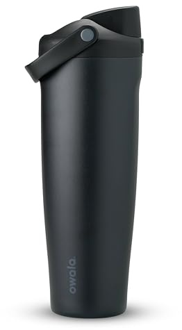 Owala FreeSip Sway - Stainless Steel - 40-oz. - Black (Very, Very Dark)