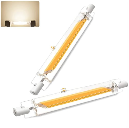 Aouppert R7S LED118mm 20W, Dimmbar LED R7S 3000K 20W Glühbirne Ersatz für 200W Halogen Leuchtmittel | Warmweiß 2000LM, AC/DC 220-240V, 360°Abstrahlwinkel, Kein Flackern, für Flur/Stehlampe, 2er Pack
