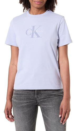 Calvin Klein Donna T-Shirt Maniche Corte Hero Classic Monologo Tee con Scollo Rotondo