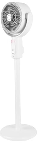 Zerodis Ventilatore da Terra, Ventilatore Oscillante Manuale Verticale da 180 Gradi e Oscillante Orizzontale Automatico da 90 Gradi con Telecomando e Timer 8H, 5 velocità, Altezza