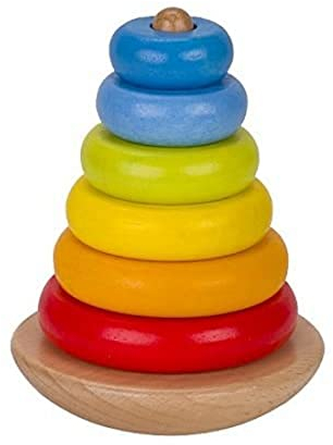 Goki 58764 Stapelturm aus Holz lasiert