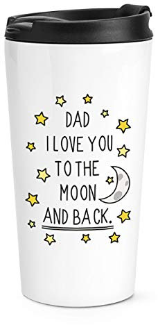 Papa I Love You To The Moon And Back Reise Becher Tasse