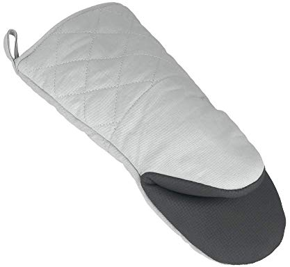 Metaltex Guanto da forno XL, con impugnatura antiscivolo, colore grigio