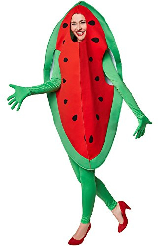 dressforfun Disfraz de sandía unisexo | Parte superior sin mangas en forma de melón con sombrero integrado (M | No. 301643)