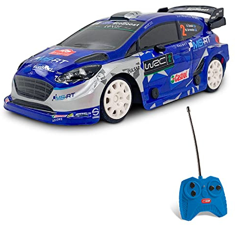 Mondo Motors - Ford Fiesta WRC - modello in scala 1:28 - fino a 10 km/h di velocità - auto giocattolo per bambini - 63543