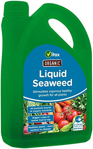 Vitax Organic Liquid Seaweed - Concentrated 2 Litres - Makes 800 Litres. For healthy growth in plants
