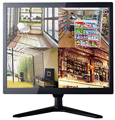 Cocar 15 CCTV Monitor Security Monitor Screen BNC VGA HDMI LCD Display for Home Security Systems Surveillance Camera STB 1024x768 Built-in Speaker Vesa Wall Mounting