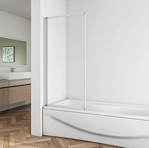 Biubiubath 700x1400mm 1 plegable pivote ducha baño pantalla vidrio puerta panel baño baño