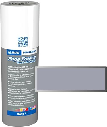Mapei Ultracare FUGA FRESCA 127 GRIS ARTÍCO Pintura polimérica para renovar el color de las juntas de cemento Botella de 160 g.