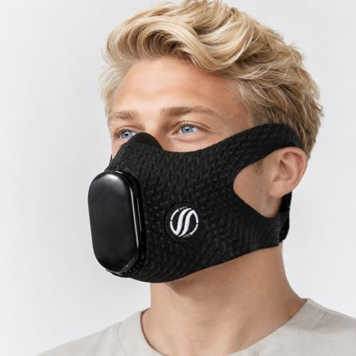Bigbreathe Brest Mask - Breathable Mask for Sports, Workout Endurance and Performance, High Altitude Training, Better Lung Capacity and More Effective Calories Burning, Hands-Free Workout Mask