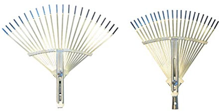 Tête de râteau à feuilles de jardin, tête de rechange pour jardiniers, râteau d'arbustes de jardin pour recueillir les débris en vrac parmi les pelouses et les cours, 40 ~ 42 cm
