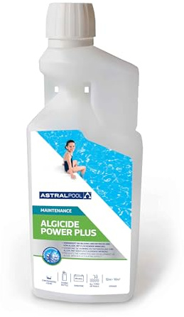 Astralpool Algizid Power Plus, Schnell wirkendes, schaumfreies Algizid für Pools zur Vorbeugung und Entfernung von Algen. Hochkonzentriert, effektiv und umweltfreundlich inkl Flockung