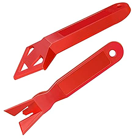 Set di 2 raschietti angolari in vetro raschietto in plastica per sigillante per vetro Pala per rimozione di calafataggio per giunture per lavello della finestra, 2 raschietti in plastica per vetro