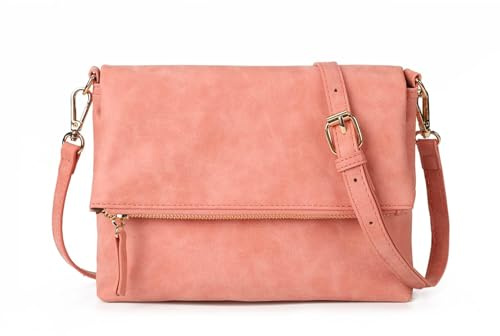 Gladdon Pequeños bolsos cruzados para mujer, bolsos cruzados y bolso de mano para mujer, bolso bandolera bandolera para mujer, fucsia