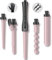 Hair Curling Wand Iron Tongs with Anti-Scald Head, 5 in 1 Hair Curler for Long Hair 10mm-32mm with 2 Crocodile Clips 1 Anti-Scald Silicone Gloves, PTC Ceramic LCD 180°C & 210°C