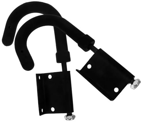 jojofuny 2pezzi Ganci Per Scale Pesanti in Acciaio Inox Con Protezione in Gomma Ganci Di Sicurezza Per Scale Estensibili Tetto Da Accessori Stabili Antiscivolo Per Esterni