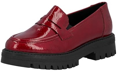 Rieker Damen 47550 Loafer, rot 33, 38 EU