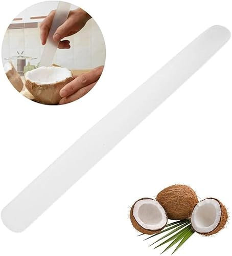 1Pc White Coconut Meat Scraper,Coconut Opener,Soft and Flexible Coconut Egg Tools Kitchen Utensils and Gadgets for Coconut Lovers Melon Ballers