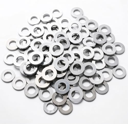 M4 Unterlegscheiben - Edelstahl & Rostfrei - Flache Sicherungsscheiben & Karosseriescheiben für Schrauben & Muttern & Gewinde (M4)