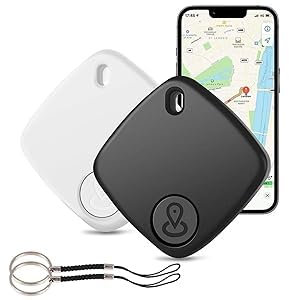 2 Pezzi Localizzatore GPS Bluetooth 5.2 per Chiavi, Borse, Portafogli, Animali, Valigie, Smart Tag Compatibile con iOS e Android, Allarme Sonoro, Ricerca Bidirezionale, Tracker GPS per Android i-Phone