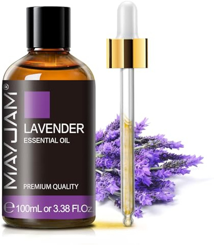 MAYJAM Lavendel Ätherisches Öle für Diffusor 100ML | Lavendelöl für Luftbefeuchter, DIY, Home, Wardrobes