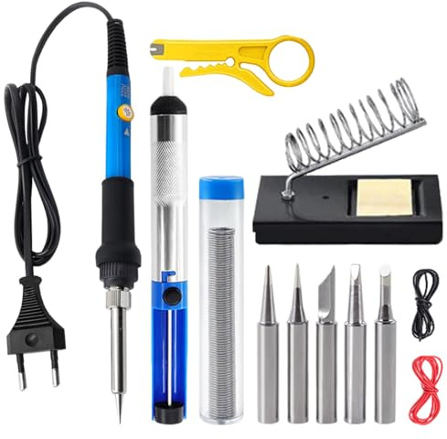 Yidueace Lötkit Für Elektronik - Stufenlos Regelbare 60W 230V Präzise Lötstation,Elektrischer Trimmer für Projekte im Heimwerkerbereich, Arbeiten an Leiterplatten, Bleiglas, Schmuck, Drohnen,