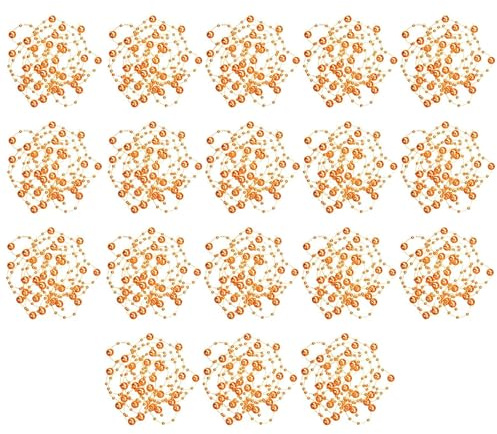 GEFIRE 18 Stück 1.2m Wasserperlen Schwimmkerzen Schwimmende Perlen Schwimmende Kerzen Schwimmkerzen für Vase Orange Wasser flaschenfüller Hochzeit Tischdekoration