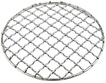 VICASKY BBQ Acier Inoxydable Antiadhésive pour Camping Et Barbecue Feuille De Cuisson Réutilisable avec Maille Uniforme Accessoire Résistant Chaleur pour Viande Poisson Végétaux Cadeau