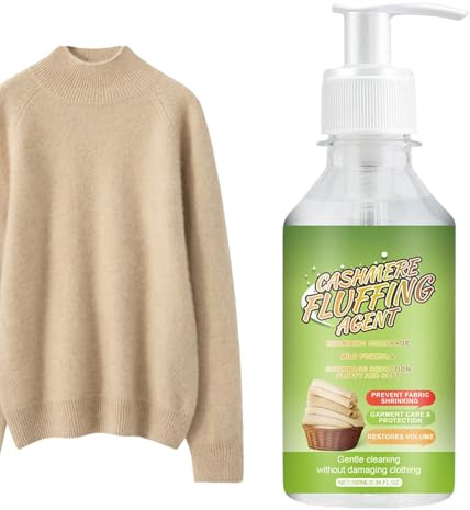 GkgWuxf Detergente per Lana - Cura Cashmere - Detersivo Liquido 100ml per Tessuti Delicati Lana Cashmere Cotone Sintetici Abbigliamento