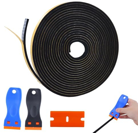 5 M Dichtungsband 6 X 3 Mm Für Kochfeld Induktion Herd | EPDM Schaumstoff Dichtung Wasserdicht 5 M X 7 Mm X 2 Mm Mit 2 Schabern Für Glaskeramikherd Gasherd Und Küche