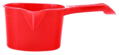 Gatuida Louche à Eau Plastique Épaisse avec Long Manche pour Poterie et Usage Domestique Ustensile Multifonction pour Vaisselle Cuisine Arrosage et Bain Outil Pratique Rouge
