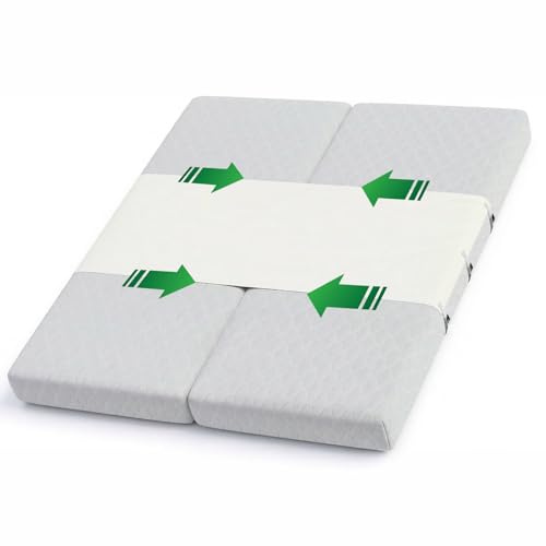 sutailocus Mattress Gap Filler for Adjustable Bed, 102.3 x 23.6 Split King Bed Bridge with 3 Velcro Straps & Non-Slip Pads, Prevents Mattress Shifting, Keeps Beds Together