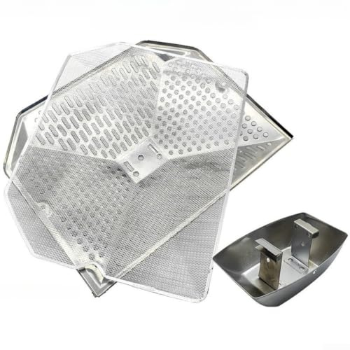 Küchenabzugfilter Aus Edelstahl 35,5X27,2X8,7 Cm – Effiziente Fettabscheidung Für Dunstabzugshauben & Abluftventilatoren, Verbessert Luftqualität, Silbern