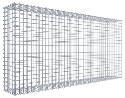 GABIONA Gabione 200 × 100 × 30 cm (lunghezza x altezza x profondità) – Cestino in pietra in filo di 4 mm, larghezza maglie 5 × 5 cm, chiusura a spirale – ideale per la protezione della privacy