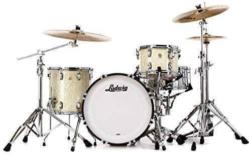 Ludwig Classic Maple Downbeat 20 3-piece Shell Pack - Vintage White Marine