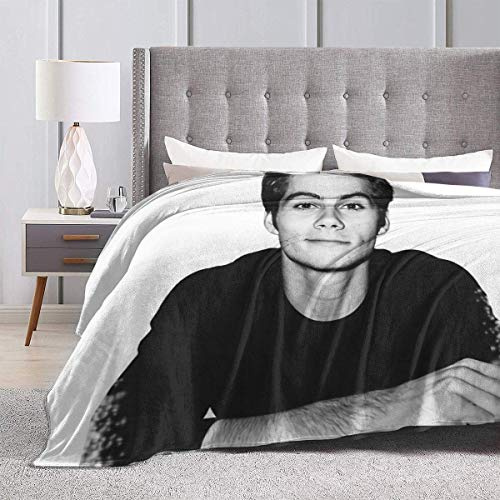 Weiche Flanell-Bettdecke für Kinder, Teenager, Erwachsene, Schlafzimmer, Dekor, Dylan O'Brien, ultraweiche Micro-Fleece-Decke, Couch, 203 x 152 cm