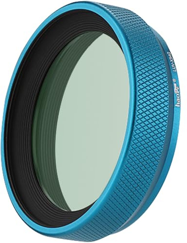 Haoge LUV-X54G Metall Gegenlichtblende Sonnenblende mit MC UV Filter Ultraviolett Schutzfilter für Fujifilm X100VI Fuji FinePix X100V Kamera Objektiv Blau