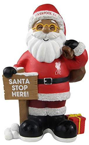 Forever Collectibles UK FOCO LIVERPOOL FC 10 INCH RESIN HIGH END SANTA WH