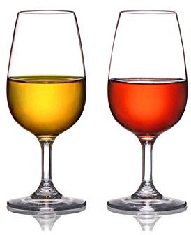 Chiatai Copas de vino irrompibles Tritan irrompibles vasos de plástico Borgoña copas de tallo largo vino cristalería regalo 2 unidades