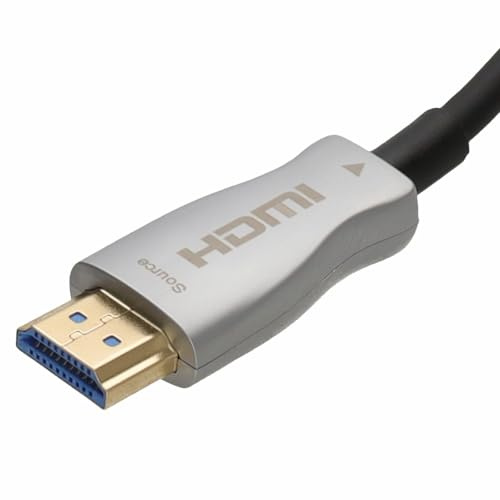 kenable Detachable Plug HDMI 2.0 Active Optical Cable AOC for Wall Installation 4K 10m