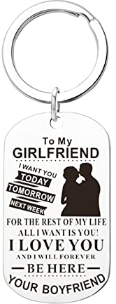 Stfery Keychain Accessories, Schlüsselanhänger Freundinnen Edelstahl Hundemarke Graviert Silber Schmuck Geschenk Personalisiert