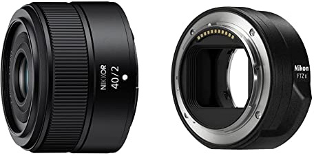 Nikon Z 40 mm 1:2.0 Schwarz & FTZ II (Adapter für F Objektive auf Z-Mount Kameras)